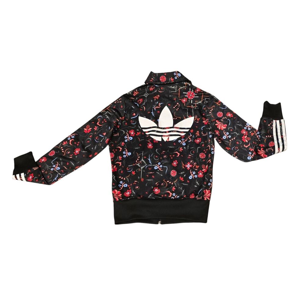 Adidas Originals Floral Flower Firebird Full Zip Track Jacket - Youth US XS - Picture 5 of 10